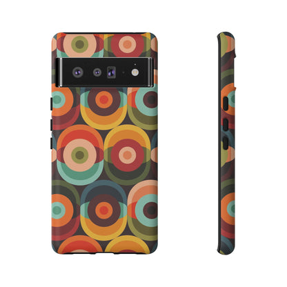 Retro Groovy Space Orb, Funky Fun Tough Phone Case