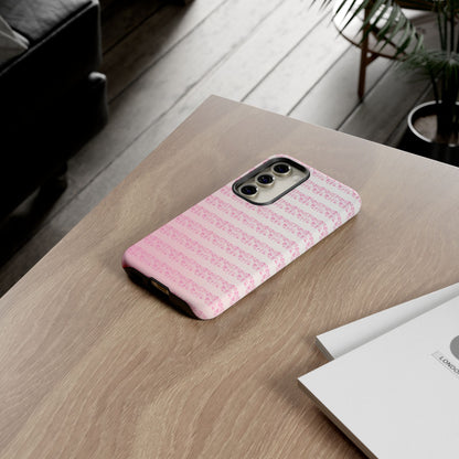 Pink Pyrex Gooseberry Striped Phone Case, Stylish Phone Cover, Tough Protective Case, Cute Cell Phone Case, Trending Gift for Her