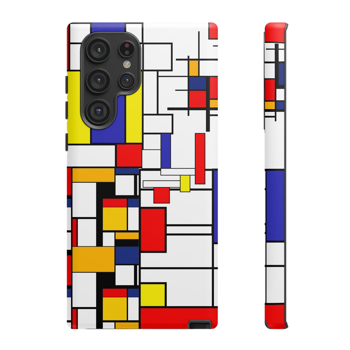 Retro Mod Mondrian, Mid Century Modern Style Tough Phone Case - Mid Century Modern Gal