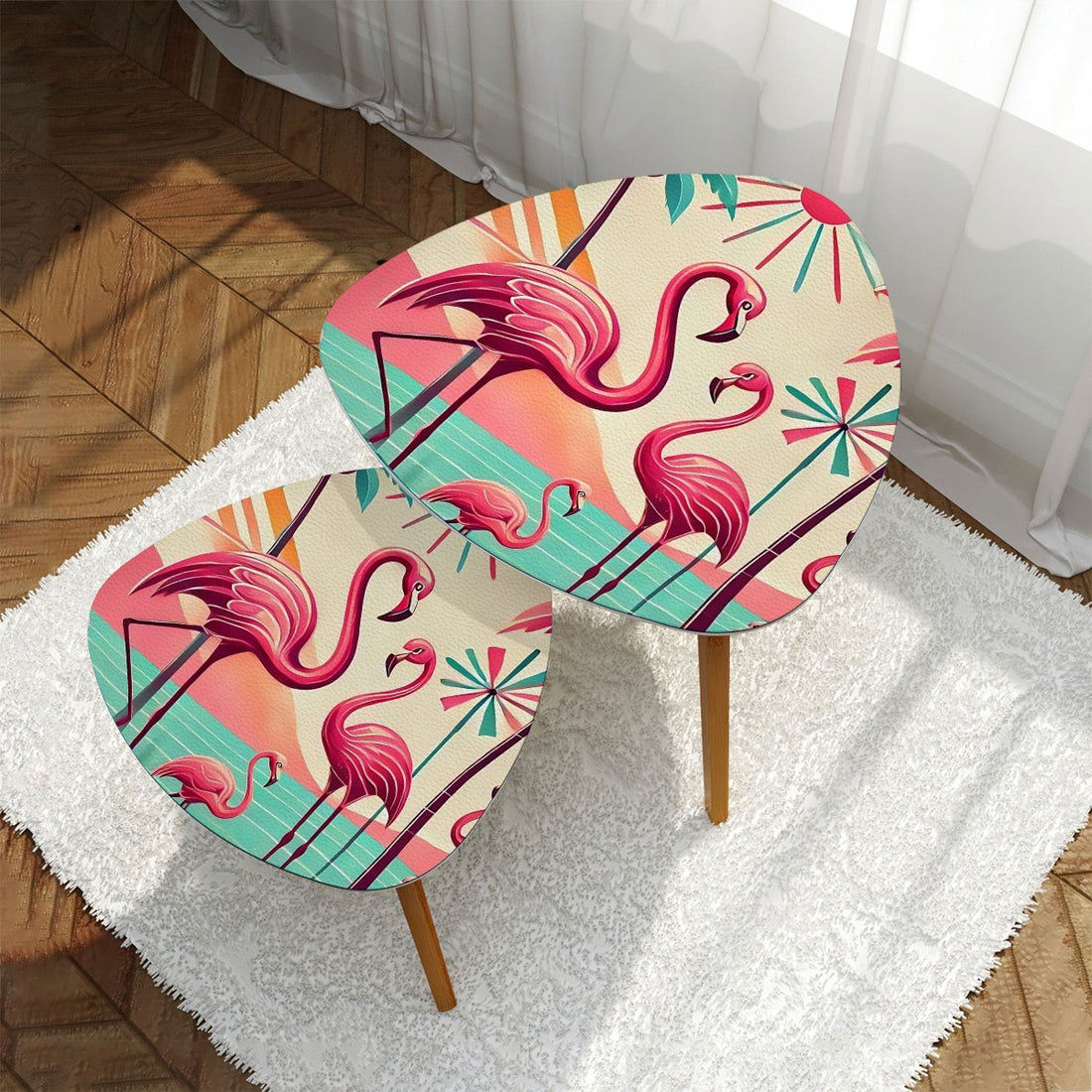 Mid Century Modern Palm Springs Flamingo Nesting Tables - Mid Century Modern Gal