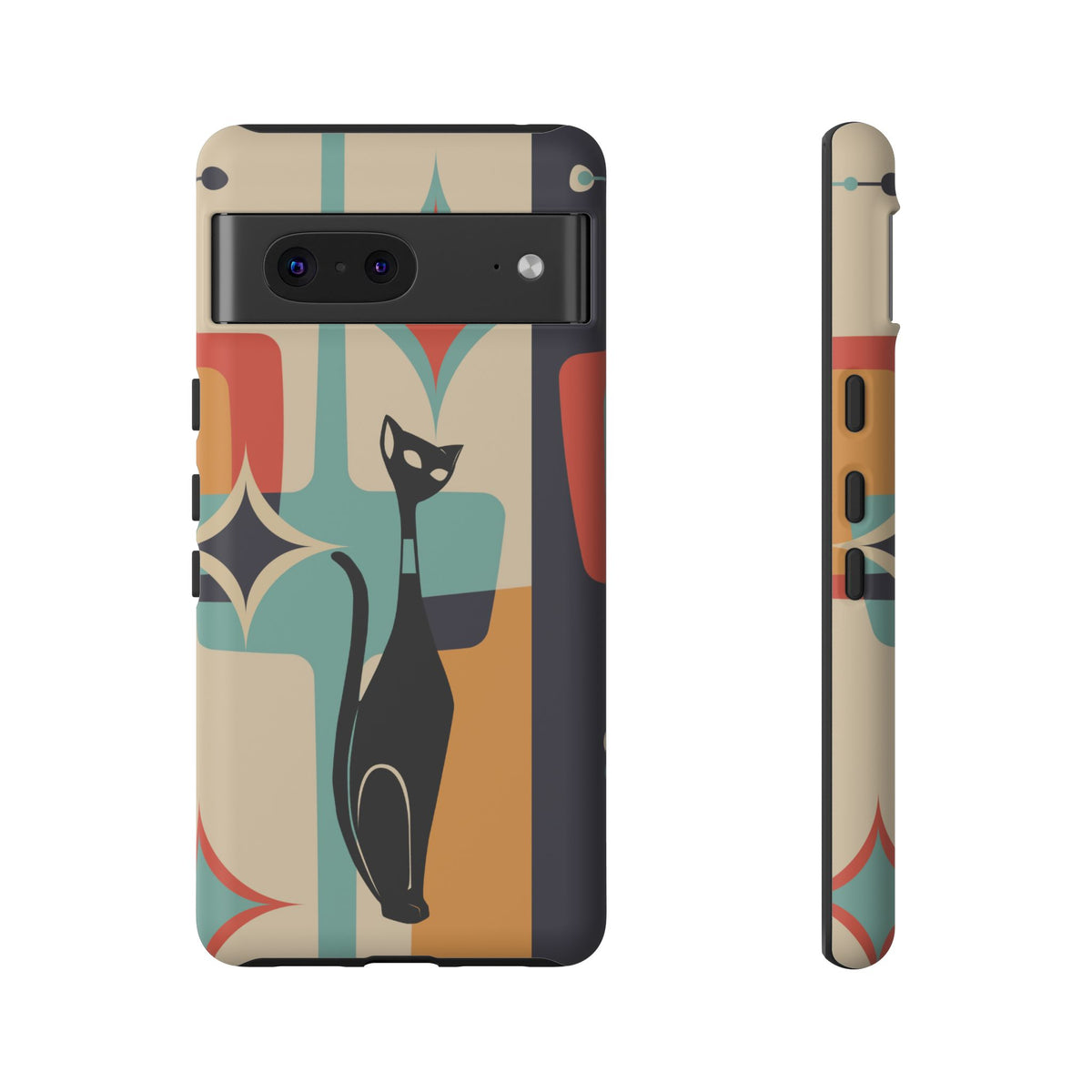 Atomic Cat, Sexton Cat, Mid Mod, Retro Geometric, Starburst Tough Phone Cases
