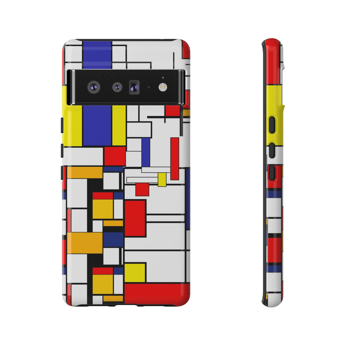Retro Mod Mondrian, Mid Century Modern Style Tough Phone Case