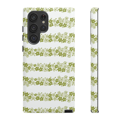 Pyrex Crazy Daisy Spring BlossonFloral Phone Case: Tough Cases with Elegant Green Floral Design, Durable Phone Cover