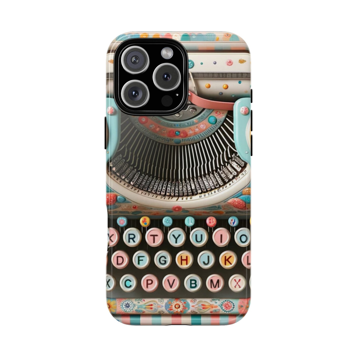 Retro Typewriter Mid Mod Kitschy  Quirky Fun Smart Phone, Tough Cases