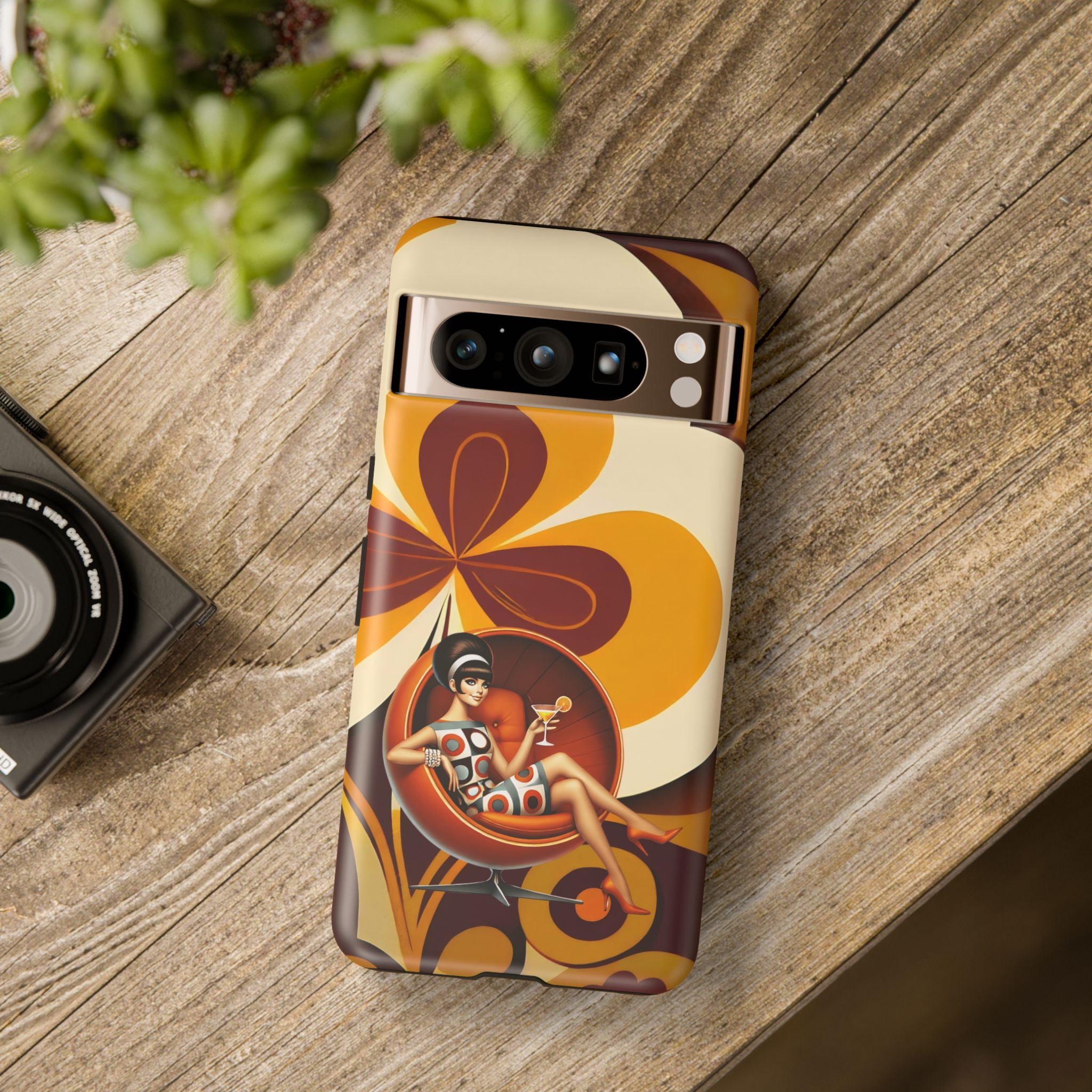 Groovy Mod 60s Retro Flower Power Phone Cases