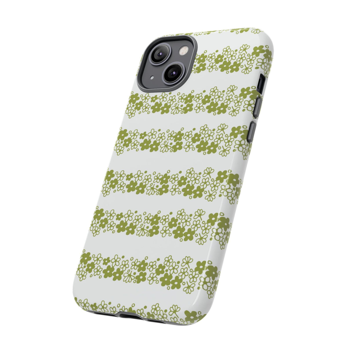 Pyrex Crazy Daisy Spring BlossonFloral Phone Case: Tough Cases with Elegant Green Floral Design, Durable Phone Cover