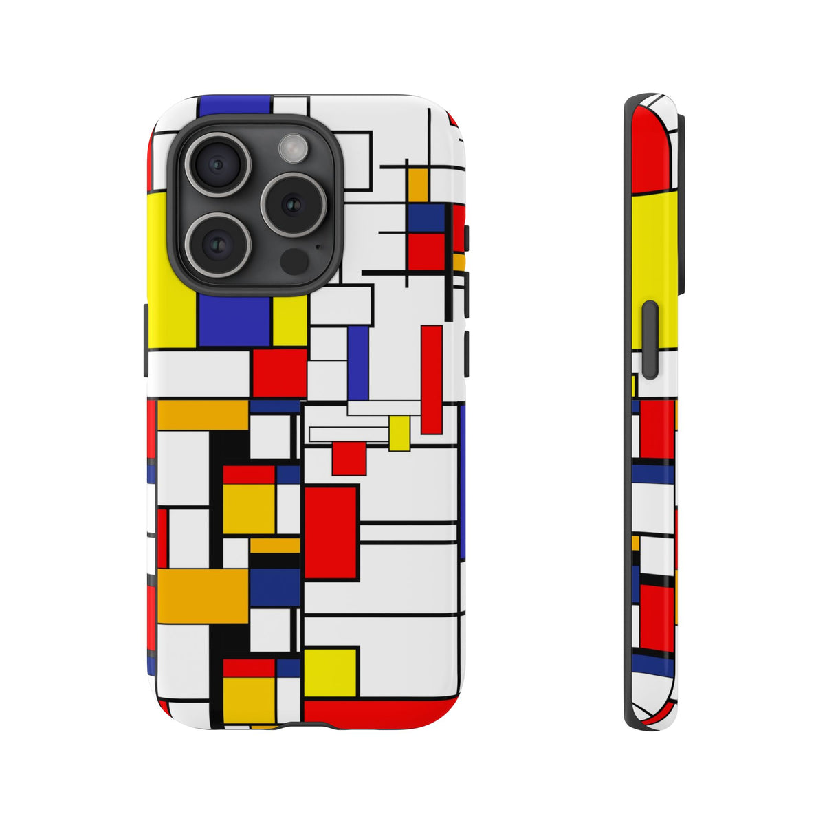 Retro Mod Mondrian, Mid Century Modern Style Tough Phone Case