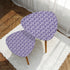 Mid Century Modern Nesting Tables Lavendar Purple And White | Stylish Art Deco MCM End Tables - Mid Century Modern Gal