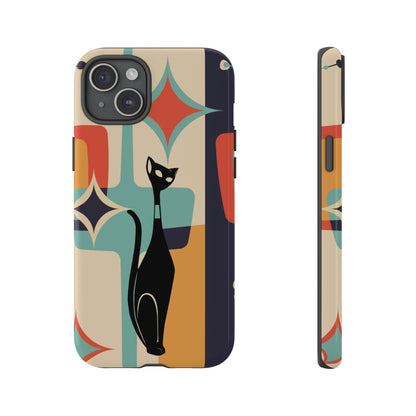 Atomic Cat, Sexton Cat, Mid Mod, Retro Geometric, Starburst Tough Phone Cases