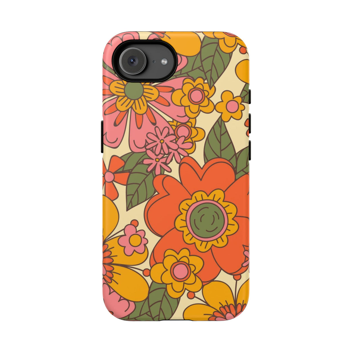 Groovy Retro Flower Power Vintage Inspired Pattern Smart Phones Tough Phone Cases