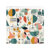 Mid Century Modernist Abstract Designed, Geometric Retro MCM Colorful Funky  Duvet Cover - Mid Century Modern Gal