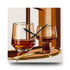 Bourbon Whiskey Glasses Art Mid Century Modern Barware Acrylic Wall Clock - Stylish Home Décor - Mid Century Modern Gal