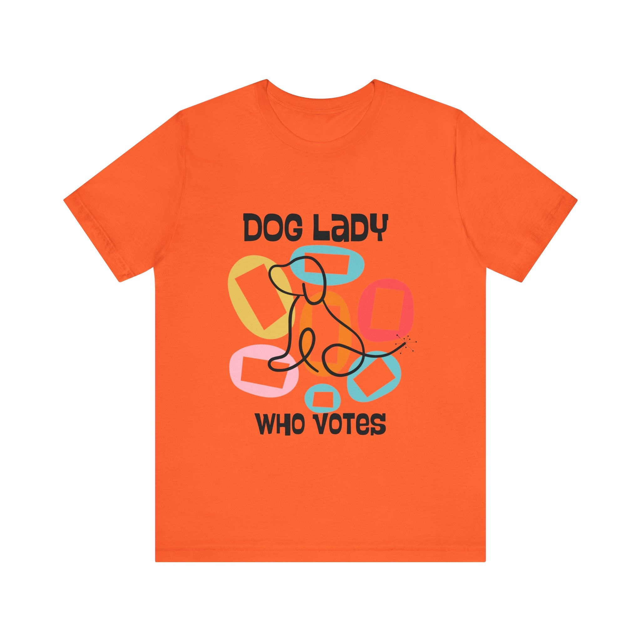 Dog Lady Who Votes Mid Century Modern Style