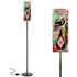 Vintage Strawberry 50s Atomic Cat, Pink Retro Slim Floor Lamp - Mid Century Modern Gal
