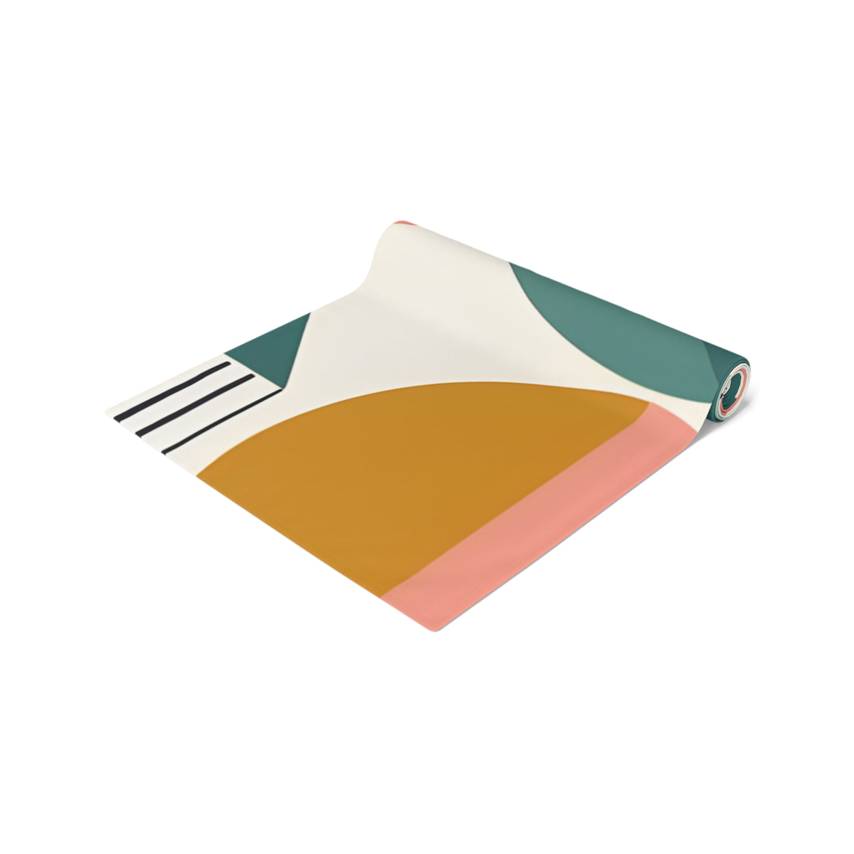 Mid Century Modern Scandinavian Designed Geometric Mod Boho Style Table Runner - Mid Century Modern Gal