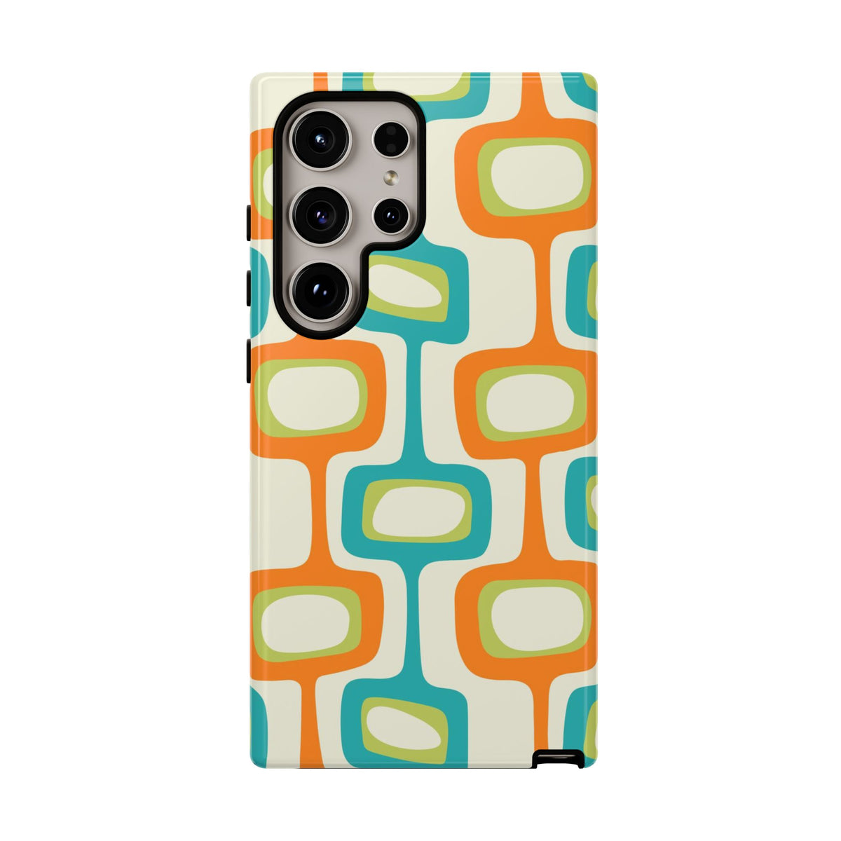 Mid Century Modern Groovy Googie Design, Colorful Smart Phone Tough Cases