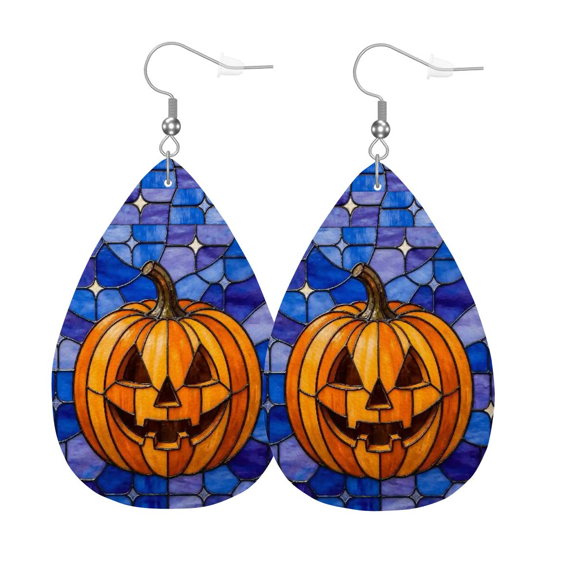 Halloween Stained Glass Style Jack-o&