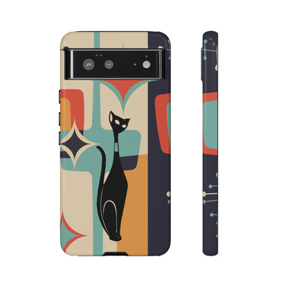 Atomic Cat, Sexton Cat, Mid Mod, Retro Geometric, Starburst Tough Phone Cases