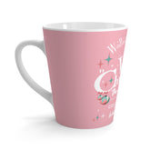 Wallace And Davis, Kitschy 50s Christmas Pink Latte Mug - Mid Century Modern Gal