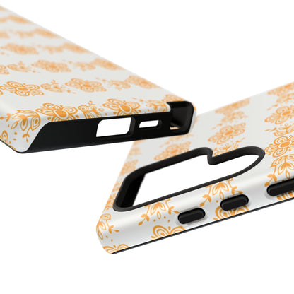 Pyrex Golden Butterfly Floral Phone Case, Tough Cases for Stylish Protection, Gift for Her, Durable, Trendy Floral Design, Cell Phone Cover