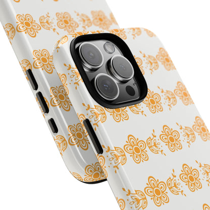 Pyrex Golden Butterfly Floral Phone Case, Tough Cases for Stylish Protection, Gift for Her, Durable, Trendy Floral Design, Cell Phone Cover