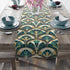 Art Deco Peacock Inspired Table Runner - Mid Century Modern Gal
