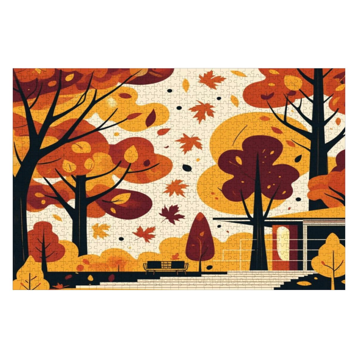REVERIE 300×5 雑貨 インテリア Mid Century Modern Scandinavian Designed Harvest Wooden Jigsaw