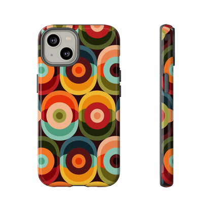 Retro Groovy Space Orb, Funky Fun Tough Phone Case