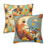 Kitschy Mod Harvest Moon Atomic Cats Seasonal Pillow Covers - Mid Century Modern Gal