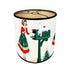 Mid Century Christmas Holiday Shade,Bamboo Drum Lampshade, Mod 50s Gal Holiday Accent Shade - Mid Century Modern Gal