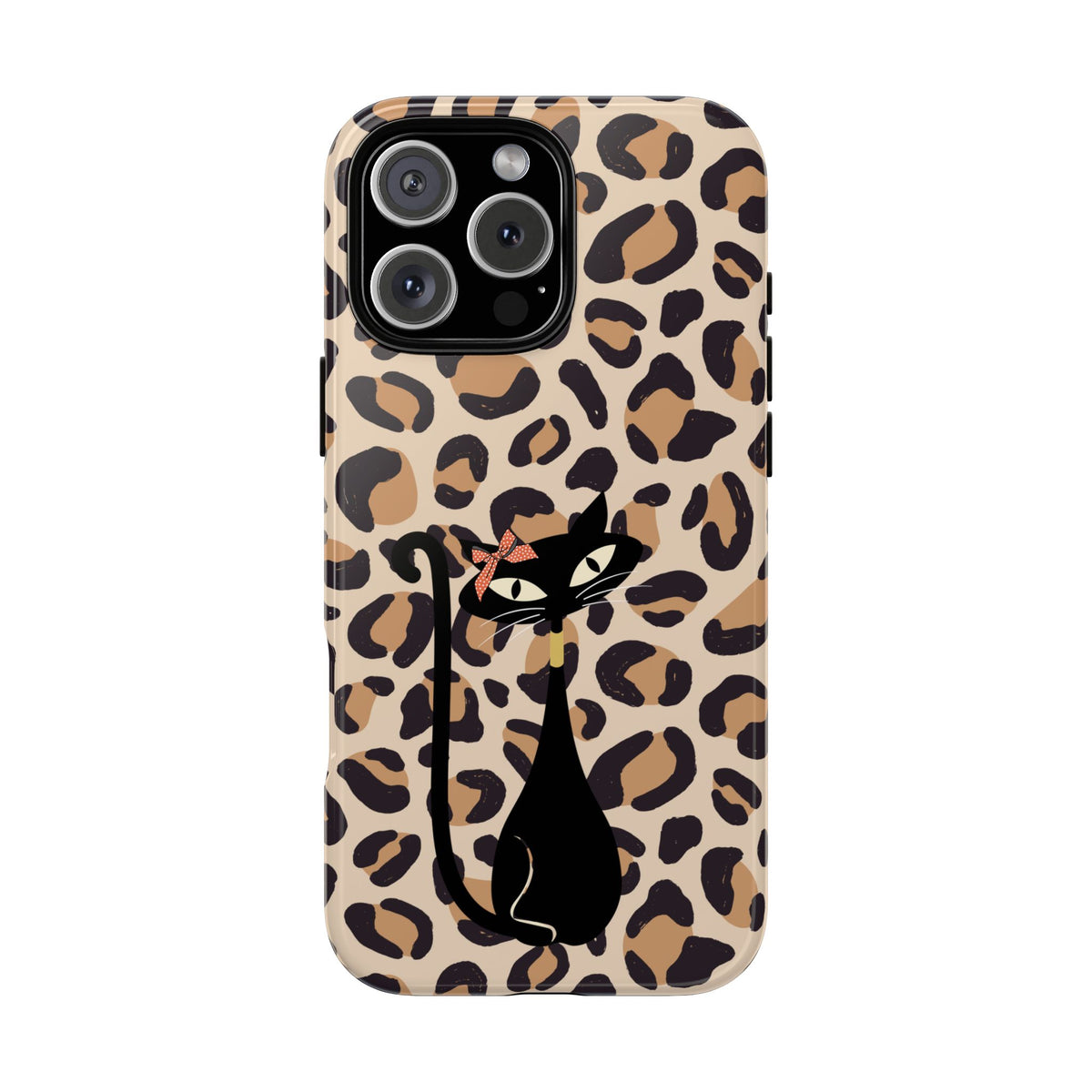 Mid Century Modern 50s Leopard Print, Atomic Cat, Mid Mod Tough Cases