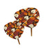 Mid Century Modern Golden Harvest Scandinvian Leaves Nesting Tables - Mid Century Modern Gal