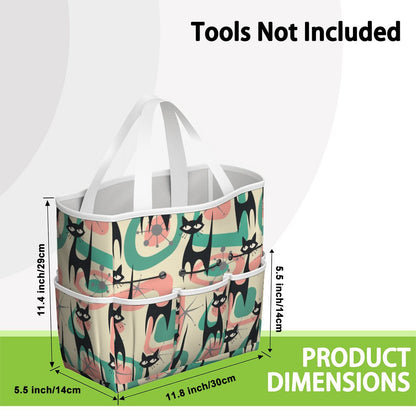 Atomic Cat Mid Century Modern Starburst Retro Kitsch Garden Tool Bag - Mid Century Modern Gal