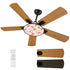 Quirky Dancing Flamingos Palm Springs Cali Style Mid Century Modern Ceiling Fan With Light - Mid Century Modern Gal