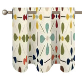 Scandinavian Mid Modern Danish Floral Valance Curtains - Mid Century Modern Gal