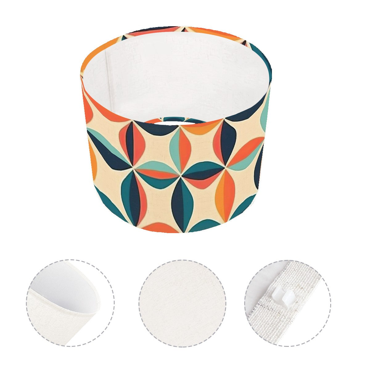 Mid Century Modern Geometric Groov Lamp Shade ONLY - Mid Century Modern Gal