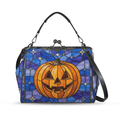 Halloween Stained Glass Style Jack-o&