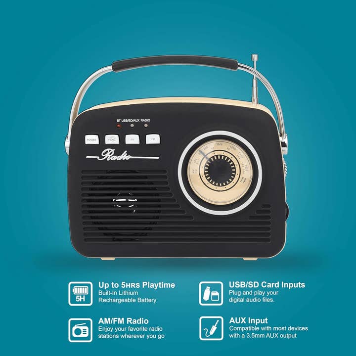 Wholesale Supersonic Multi-Function Bluetooth Retro Speaker