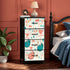 Palm Springs California Kitschy Flamingo Mid Mod 4-Drawer Dresser - Mid Century Modern Gal