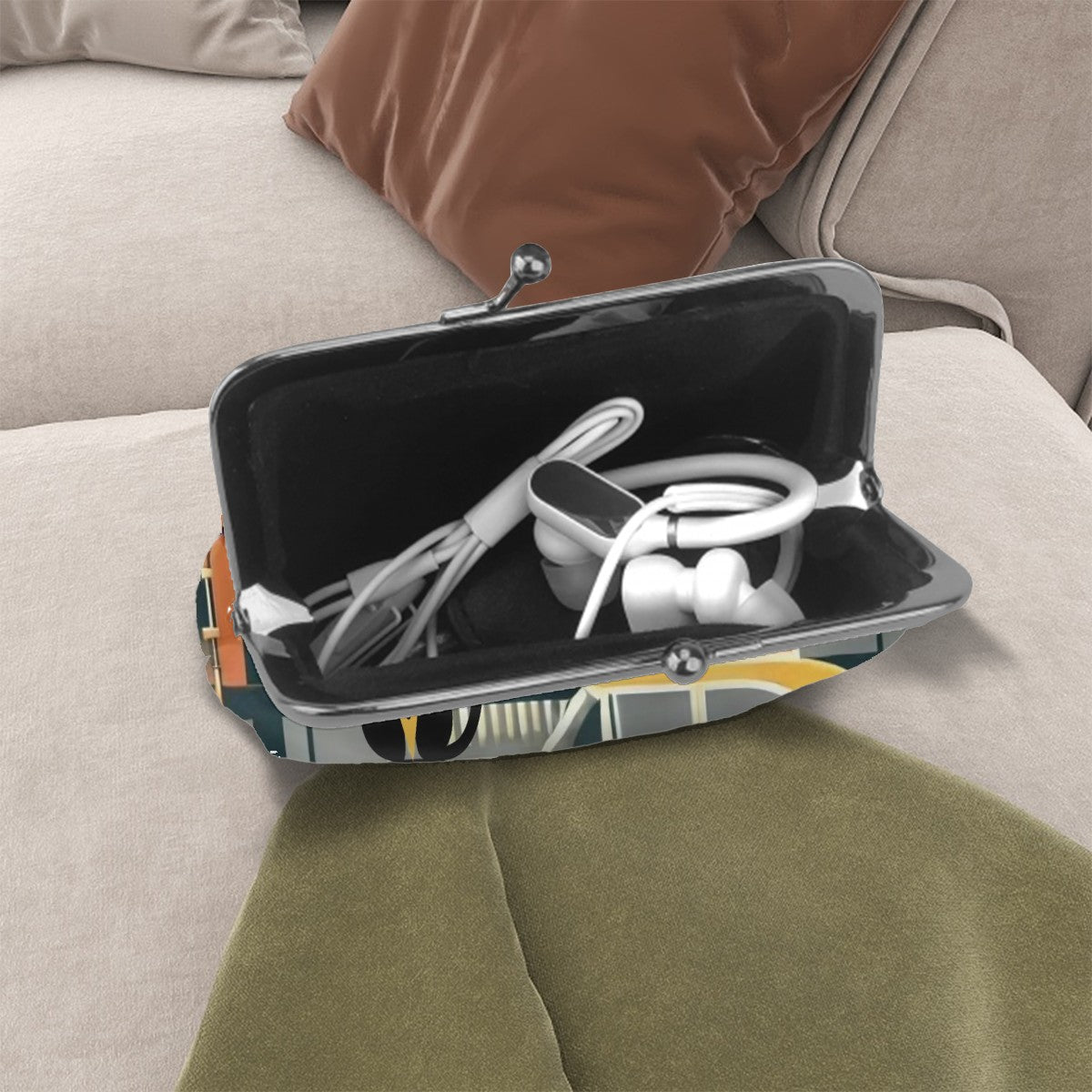 New York New York Atomic Kitschy Cat Coin Purse - Mid Century Modern Gal