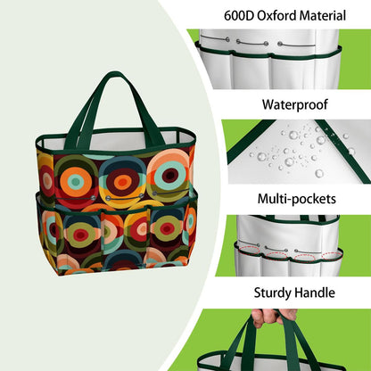 Retro Groovy Mod Space Orb Designed Mid Century Modern Garden Tool Bag