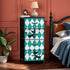 Retro Mid Century Modern Atomic Kitschy Cats, Argyle Pattern Mod 4-Drawer Dresser - Mid Century Modern Gal