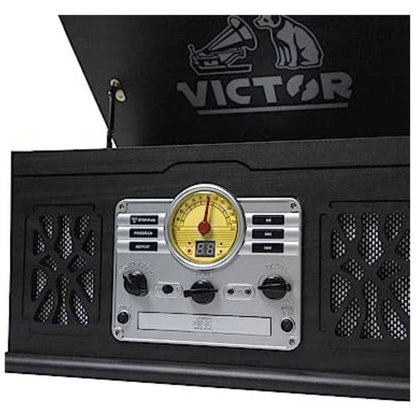 Wholesale Victor State 7-in-1 Wood Music Center with 3-Speed Turntable