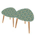 Art Deco Peacock Inspired Nesting Tables - Mid Century Modern Gal