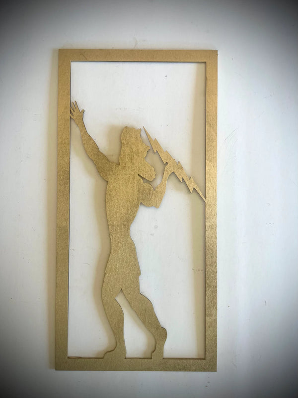 Art Deco Style Greek God - Poseidon, Zeus, Themis - 3-Panel Wood Wall Art