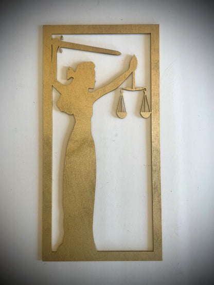 Art Deco Style Greek God - Poseidon, Zeus, Themis - 3-Panel Wood Wall Art