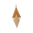 Art Deco Diamond Necklace · MCM Wood Pendant - Bone - Mid Century Modern Gal