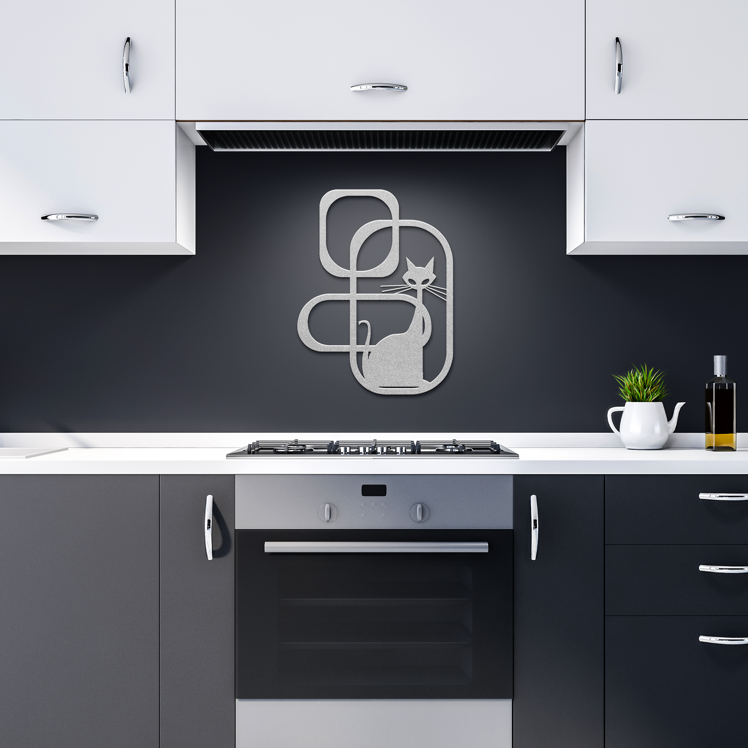 Atomic_Cat_Mid_Century_Modern_Wall_Art__Silver_Dark_Kitchen_Mockup.png