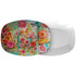 Bohemian Floral Party Platter, Botanical Flowers, Spring, Summer Retro Modern Tableware - Mid Century Modern Gal