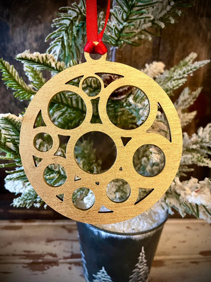 Boho Modern Art Deco Geometry Wood Ornament, Style E